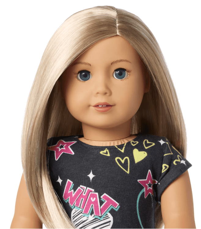 American Girl Truly Me 100 18 inch Doll Blonde Hair Dark Blue Eyes Light Skin