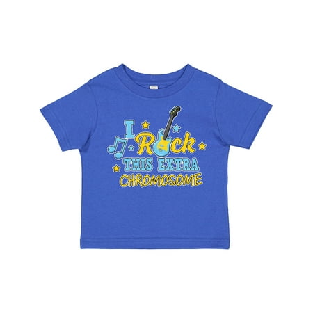 

Inktastic I Rock This Extra Chromosome Down Syndrome Awareness Gift Toddler Boy or Toddler Girl T-Shirt