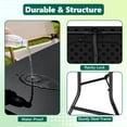 thumbnail image 4 of 6ft Folding Table - Heavy Duty Fold-in-Half Plastic Table, Portable Utility Tables with Steel Legs for Events, Camping, Indoor & Outdoor Use (Black), 4 of 8