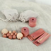 1 Set Cedar Blocks Clothes Storage Round Cedar Chips Aromatic Cedar Wood Balls Rectangular Cedar Closet Freshener for Closets Drawers Shoe Cabinet