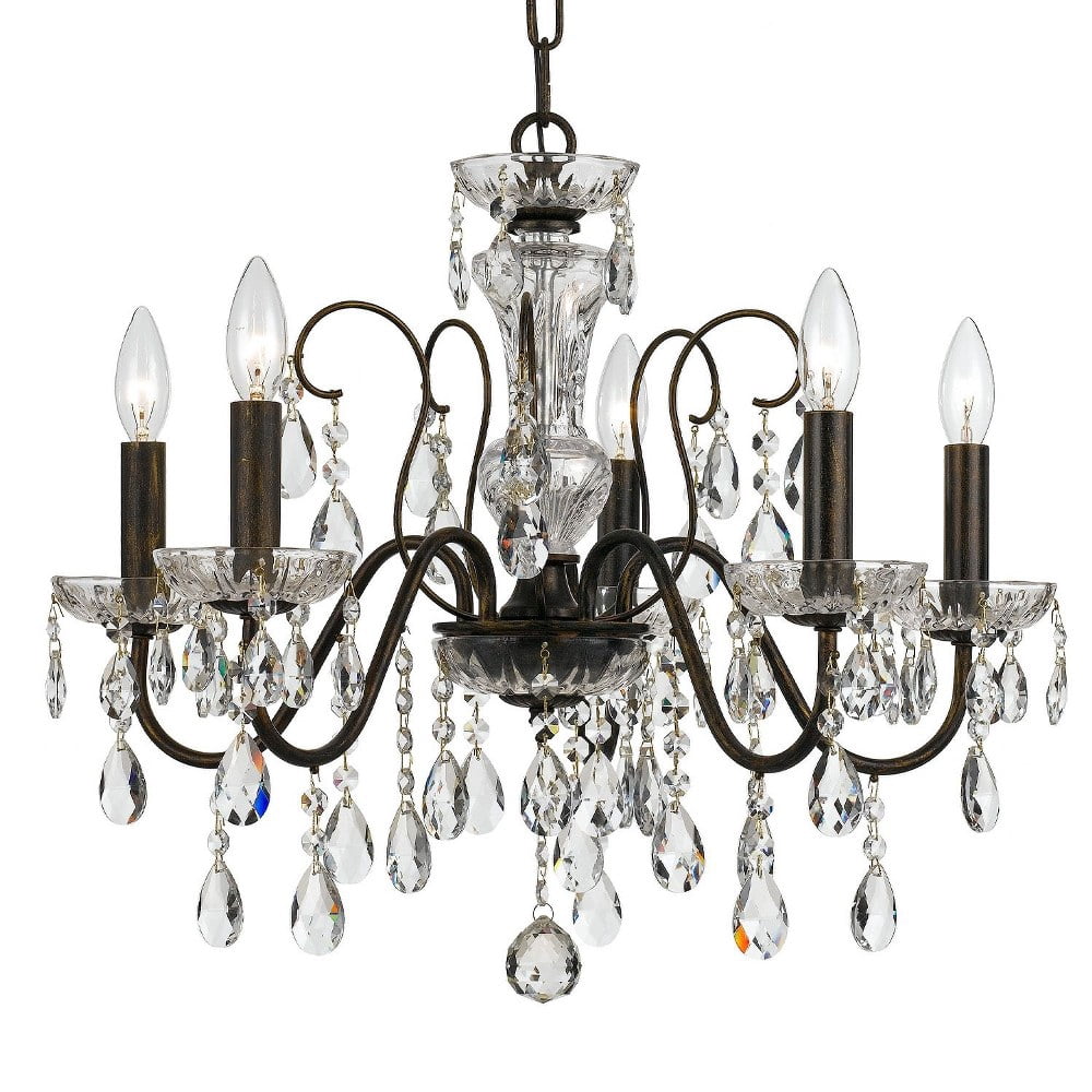 Crystorama Lighting - Chandelier - Butler - 5 Light Chandelier in Traditional