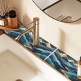 thumbnail image 2 of Yayeee Faucet Mat for Kitchen Sink 14.7" Diatomite Long Splash Guard Pad, Dark Mountains, 2 Pack, 2 of 7