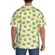 thumbnail image 3 of Balery Green Frog Camisa Casual de Manga Corta con Botones para Hombre, Texturizada, Estilo Cubano, para Playa, Verano-3X-Large, 3 of 5