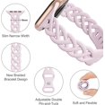 thumbnail image 2 of Slim Silicone Bands Compatible with Apple Watch Band 40mm 38mm 41mm 44mm 45mm 42mm Women Floral Breathable Braided Lace Thin Sport Strap Replacement Wristbands for iWatch SE Series 9 8 7 6 5 4 3 2 1, 2 of 7