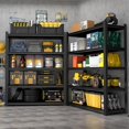 thumbnail image 6 of Marcree 47.2''W Garage Shelving Heavy Duty Storage Shelves,3000LBS Load Metal Shelves Garage Storage Shelf, Basement Storage Utility Shelves,5 Tier Industrial Shelving Units,24" D x 47" W x 72" H, 6 of 9