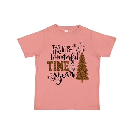 

Inktastic Christmas It s the Most Wonderful Time of the Year Cheetah Boys or Girls Toddler T-Shirt