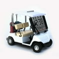 thumbnail image 1 of Fashionable Mini Golf Cart Clock with Multi-Function: Displays Time, Date, Month, Year, Day & Indoor Temperature, 3 s, Music Mode, Birthday Reminder - Zinc Alloy Decorative Ornament for, 1 of 5
