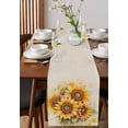 thumbnail image 4 of Boanket Sunflower Table Runner - 60 Inch Long, Kitchen Dining Table Runner Dresser Scarves, Blooming Spring Floral Summer Leaf Farmhouse Decor for Coffee Tables Wedding Party Banquet, 4 of 8