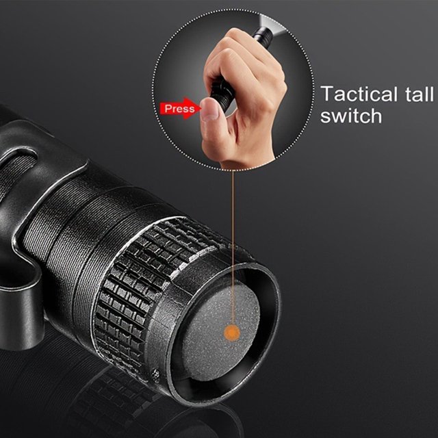Linterna Pen Clip Mini con luz de antorcha LED Alimentada por batería a prueba de agua (C)
