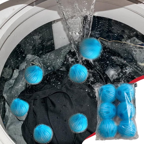 Rourlinge Reusable Lint Remover Ball for Washing Machine, Anti-Winding Laundry Hair Catcher, Pet Hair Removal Tool, Dryer Balls for Clothes Fabric Softener Alternative, Washing Machine Cleaner