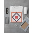 thumbnail image 3 of Orange & Black Square Shapes T-Shirt Men -Image by Shutterstock, Male Large, 3 of 4