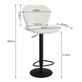 thumbnail image 2 of Zzistar 4Pcs Swivel Bar Chairs ,Adjustable Bar Stools Counter Height Bar Stools with High Backrest, 2 of 7