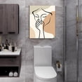 thumbnail image 4 of HFDF Boho Bathroom Decor Wall Art Minimalist Bathroom Wall Decor Funny Print Painting Artwork Modern Home Decorations for Bathroom Bedroom Living Room Office 20x24inch Framed, 4 of 6