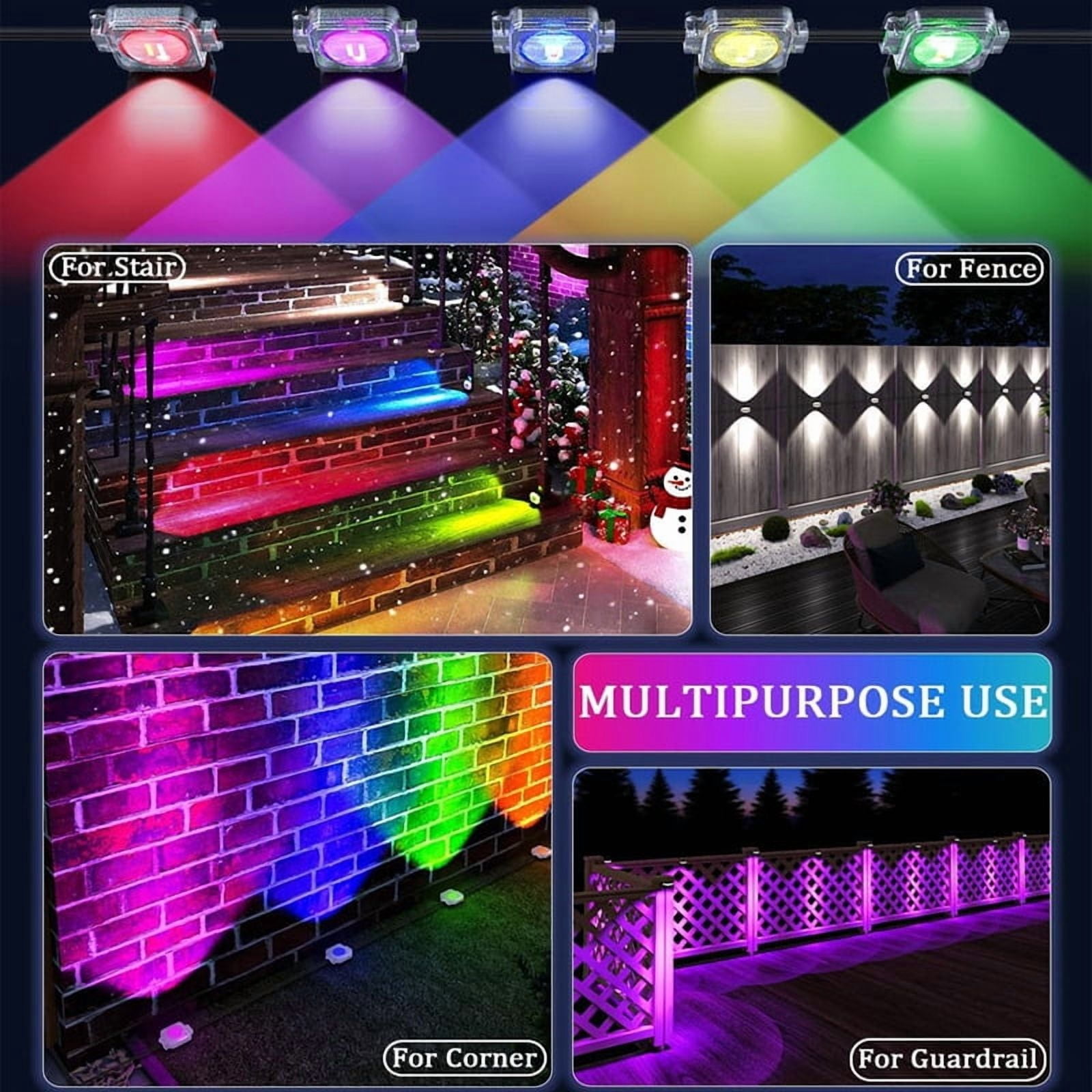 50FT 30 LEDs Permanent Outdoor Lights Smart RGBIC Eaves LED Lights Festival Flashing Lighting Fairy String Holiday Lighting