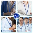 thumbnail image 2 of Lanyards for Badges ID Lanyard Flat Lanyard Bulk Lanyards with Badge Clip Swivel Hook 50 Pcs Blue, 2 of 6