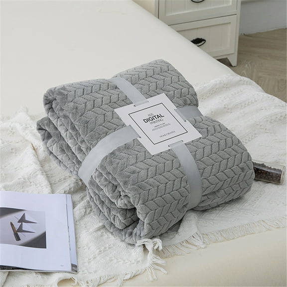 Hugging For Sofas Lightweight Plush Blanket Soft And Beds Blankets Suitable Is Home Textiles Gift Giving Polyester Blanket,Grey,Polyester