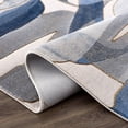 thumbnail image 4 of Abani Regal Modern Abstract Blue Circular Pattern Area Rug 2x3, 4 of 8
