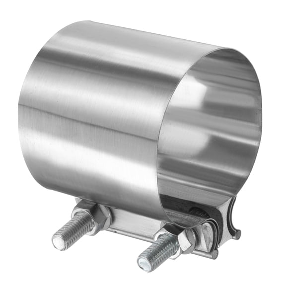 Exhaust Clamp 3.3" Stainless Steel Lap Joint Band Clamp Exhaust Pipes Connection with M10 Screws for Car Muffler Elbow Pipes