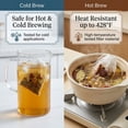 thumbnail image 4 of Fkszll 1000 Count Cold Brew Bags 4x6 inch Disposable Tea Bags with Drawstring, Fine Mesh Filter Pouches for Loose Leaf, 4 of 12