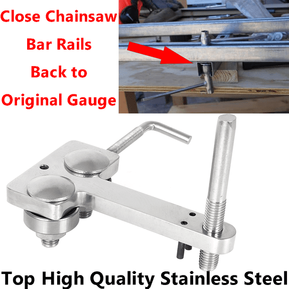 Chainsaw Bar Rail Tightening Repair Tool Stainless Steel Back to Original Gauge