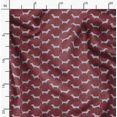 thumbnail image 2 of Soimoi Tissu Poly Georgette Imprimé Teckel au Mètre 42 Pouces de Large, 2 of 6