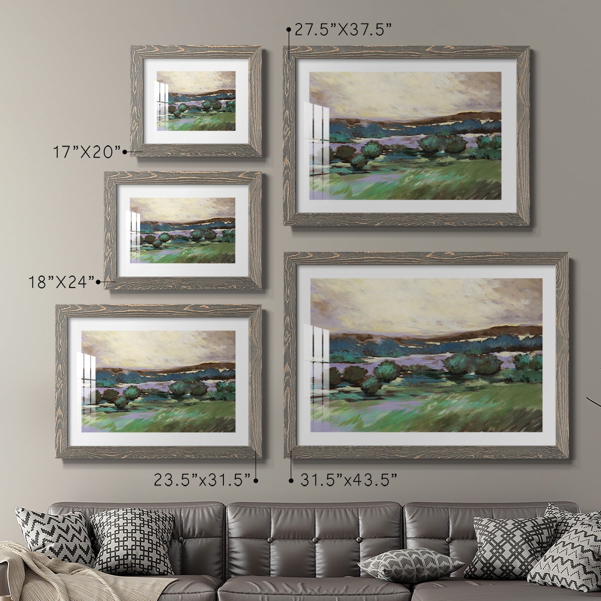 Sunny Desert Floor-Premium Framed Print - Ready to Hang