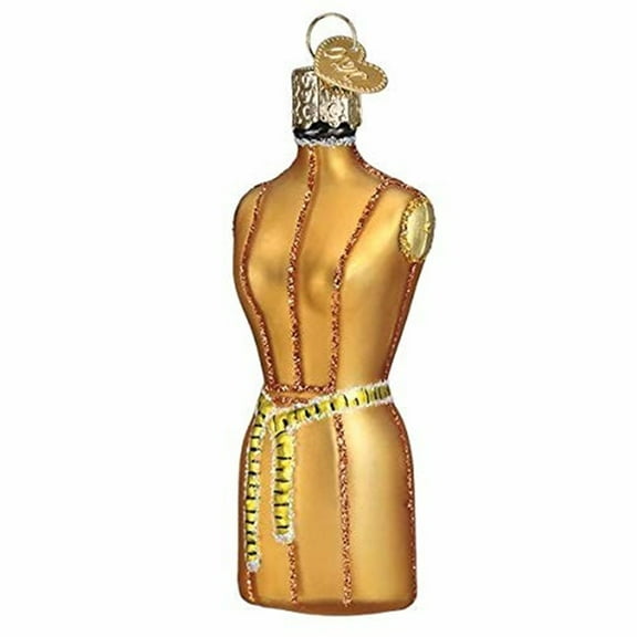 Old World Christmas Glass Blown Ornament, Dress Form (With OWC Gift Box)