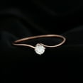 thumbnail image 2 of Rosec Jewels Solitaire Moissanite Bypass Promise Ring for Women - D-VS1 Quality - 5 mm - 1/2 Ct, 10K Rose Gold, US 9.50, 2 of 7