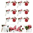 thumbnail image 6 of FUEENIRVA 12Pcs Hanging Bells Christmas Decorations Assorted Color Xmas Bells Pendants for Festive Party Decor, 6 of 8
