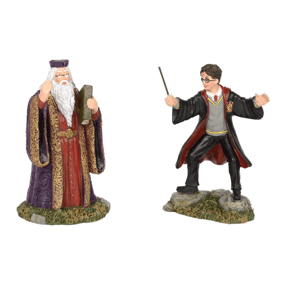 Department 56 Harry Potter Village Harry And The Headmaster Figures 3.2in H