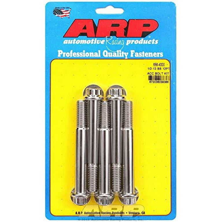 ARP S/S Bolt Kit - 12pt (5) 1/2-13 x 4.000 ARP S/S Bolt Kit - 12pt (5) 1/2-13 x 4.000
