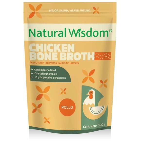 Caldo De Huesos En Polvo 300g Natural Wisdom | Chicken Bone