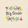 thumbnail image 4 of Inktastic Big Sister Bright Flowers Girls Baby T-Shirt, 4 of 5