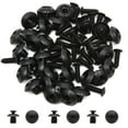 thumbnail image 2 of Unique Bargains 30pcs Black Plastic Rivets Fastener Retainer Push Type Clips Fit for 7mm Hole, 2 of 2