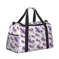 thumbnail image 2 of Disketp Orchids Flowers Bolsa de Viaje Tipo Duffle, Bolso de Mano para Fin de Semana para Mujer, Bolsa de Gimnasio Ligera para Hombre, Esencial para Viajes, 2 of 7
