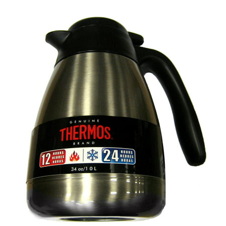 UPC 041205673040 product image for THERMOS BRUSHED STAINLESS STEEL CARAFE 34 OZ | upcitemdb.com