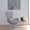 Light Gray Fabric, variant on Merrick Lane High-Back Egg Chair, Blue Faux Leather, 30" x 30" x 38"