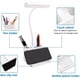 thumbnail image 3 of Lámpara de escritorio LED de 5 W, 3 modos de luz y 3 niveles de brillo ajustables, lámpara de escritorio para niños recargable por USB, cuello de cisne flexible, con portalápices y soporte para teléfo, 3 of 5