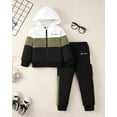 thumbnail image 3 of 6Y Little Boys Clothes 6Y Boys 2PCS Hoodie Outfits Set Little Boys Long Sleeve Hoodie Top Pants Set White, 3 of 9