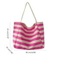 thumbnail image 5 of ROZYARD Stylish Striped Tote Bag for Women Large Capacity Beach Bags Shoulder Handbag, 5 of 21