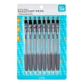 Pen+Gear Retractable Ballpoint Pens, 1.0 mm, Medium Point, Black, 8 Count