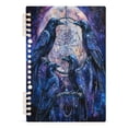 thumbnail image 2 of WOBOGO Cobweb Crow Notebook College Horizontal Grid Paper Ink Spill Resistant Water Resistant Cover 8.3x5.7x0.4in, 2 of 8