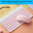 thumbnail image 3 of Ensemble Clavier et Souris Sans Fil Bluetooth 3.0 Compatible avec iOS Android Windows Portée 10 m Clavier 7 Pouces Rechargeable 150 mAh, 3 of 8