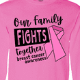 thumbnail image 4 of Inktastic Our Family Fights Together Breast Cancer Awareness Long Sleeve T-Shirt, 4 of 5