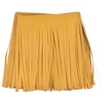 thumbnail image 1 of Unique Bargains 2 Yards 6 Inch Faux Leather Fringe Trim Tassel Fringe for Sewing, Yellow, 1 of 6
