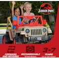 thumbnail image 3 of Power Wheels Jurassic Park Jeep Wrangler Battery Powered Ride-on Toy, 12 V, Max Speed: 5 mph, 3 of 8