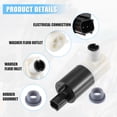 thumbnail image 3 of 1 Uds bomba limpiaparabrisas para Chrysler 300M Base 3.5L para Dodge Intrepid ES negro, 3 of 6
