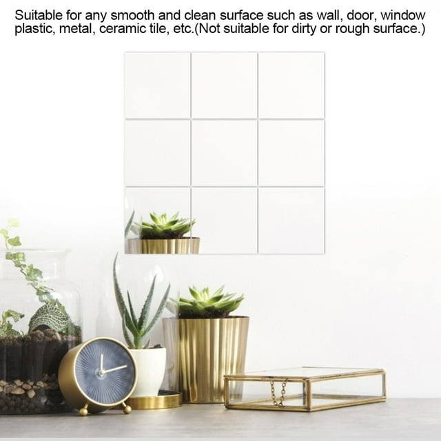 Tiles Wall Sticker, PVC Tiles Sticker Wall Sticker, 16Pcs PVC Mirrors Wall Stickers Self Adhesive Wall Sticker For Door Window