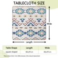 thumbnail image 2 of Colorful Geometric Triangle Diamond Pattern Square Fitted Tablecloth with Elastic Edge,Square Table Cover,Washable Elastic Table Cover for Home Kitchen Party Decor 36"x36", 2 of 6