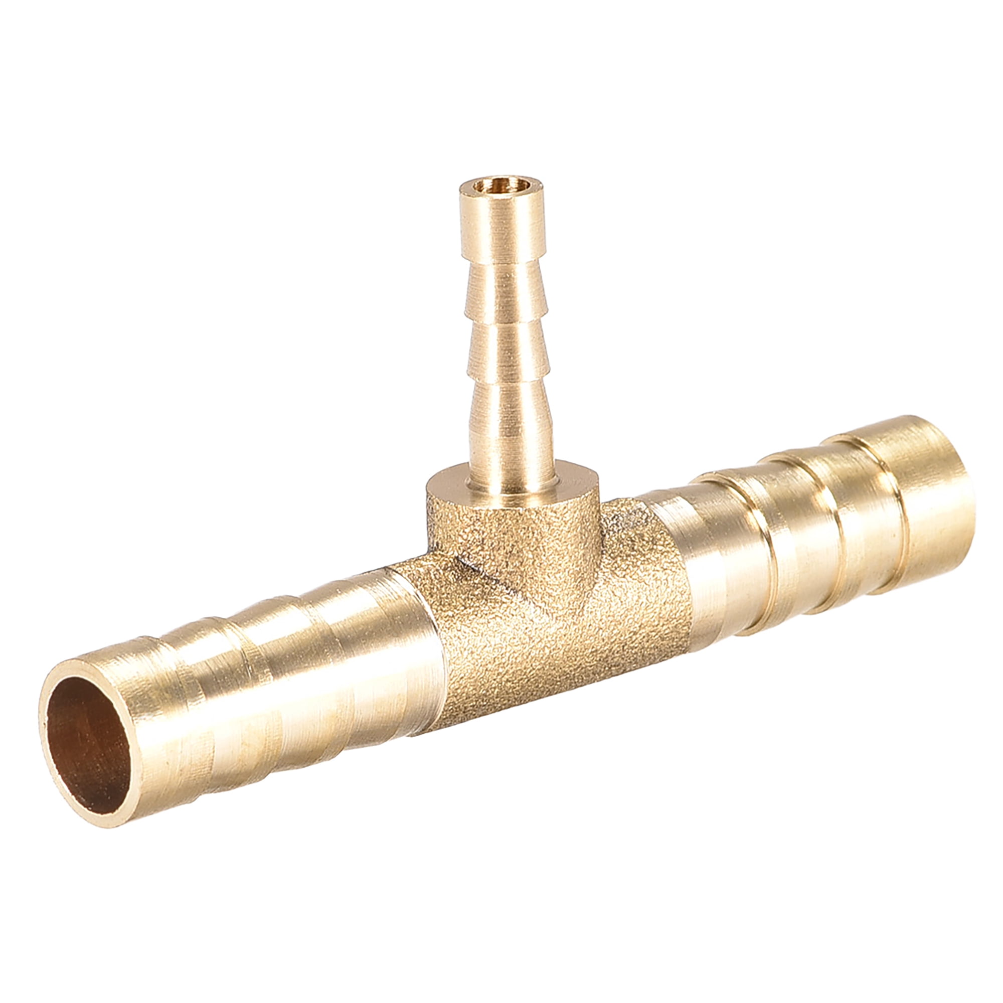 8mm x 4mm x 8mm Brass Hose Reducer Barb Fitting Tee TShaped 3 Way